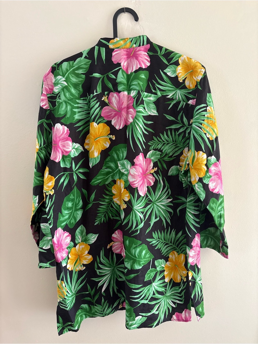 Lauren Ralph Lauren Linen Floral Frog Closure Blouse - Picture 5 of 6
